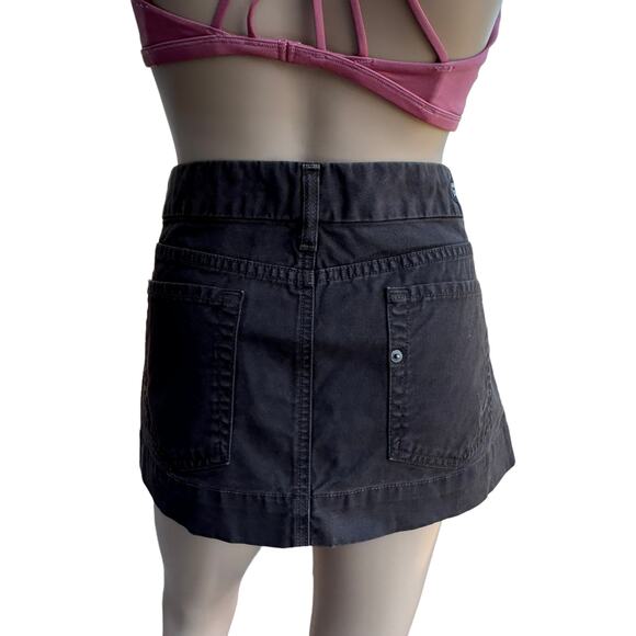 New Citizens of Humanity by Jerome Dahan Brown Jean Denim Micro Mini Skirt 28 - Picture 4 of 12